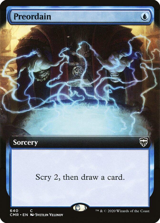 Preordain 640/361 (Commander Legends)  - Extended Art | Good Games Modbury