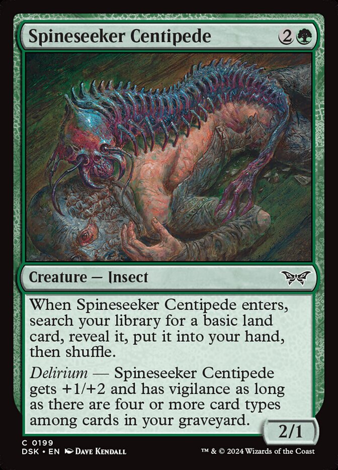 Spineseeker Centipede 199/286 (Duskmourn: House of Horror)  - Foil | Good Games Modbury