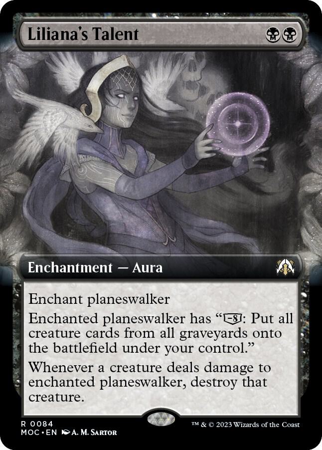 Liliana's Talent 84/444 (Commander: March of the Machine)  - Extended Art Foil | Good Games Modbury