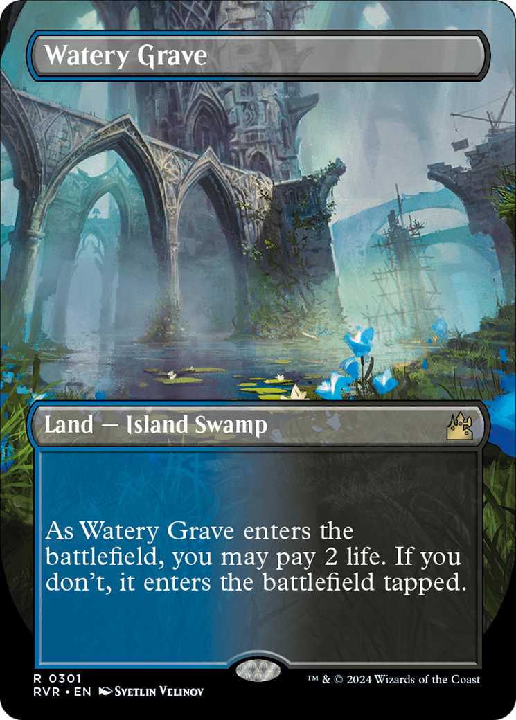 Watery Grave (Borderless) [Ravnica Remastered] | Good Games Modbury