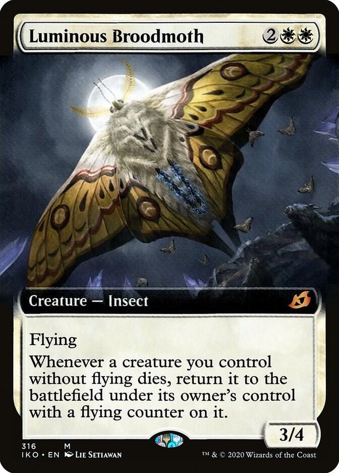 Luminous Broodmoth 316/274 (Ikoria: Lair of Behemoths)  - Extended Art | Good Games Modbury