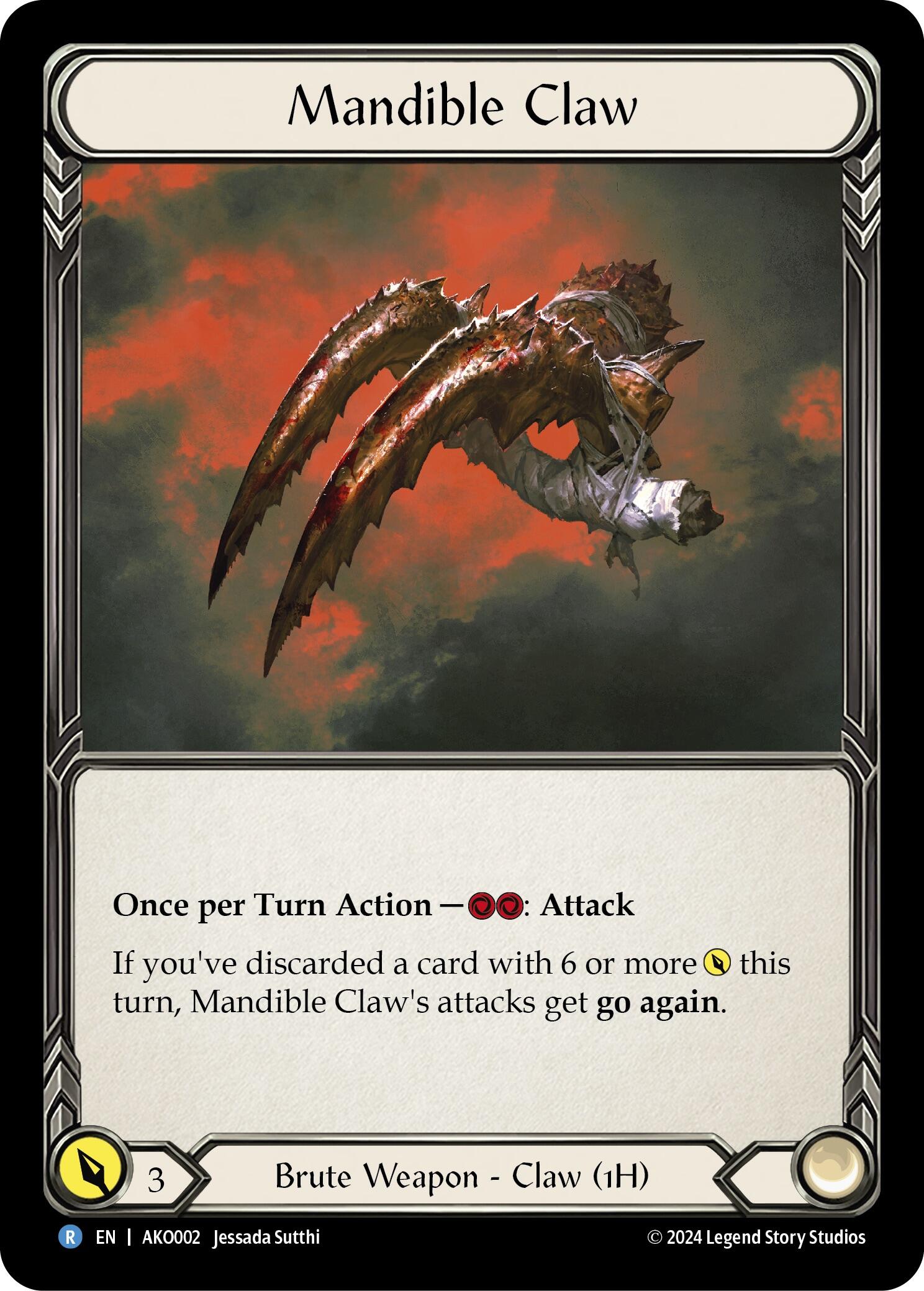 Mandible Claw [AKO002] (Armory Deck: Kayo) | Good Games Modbury