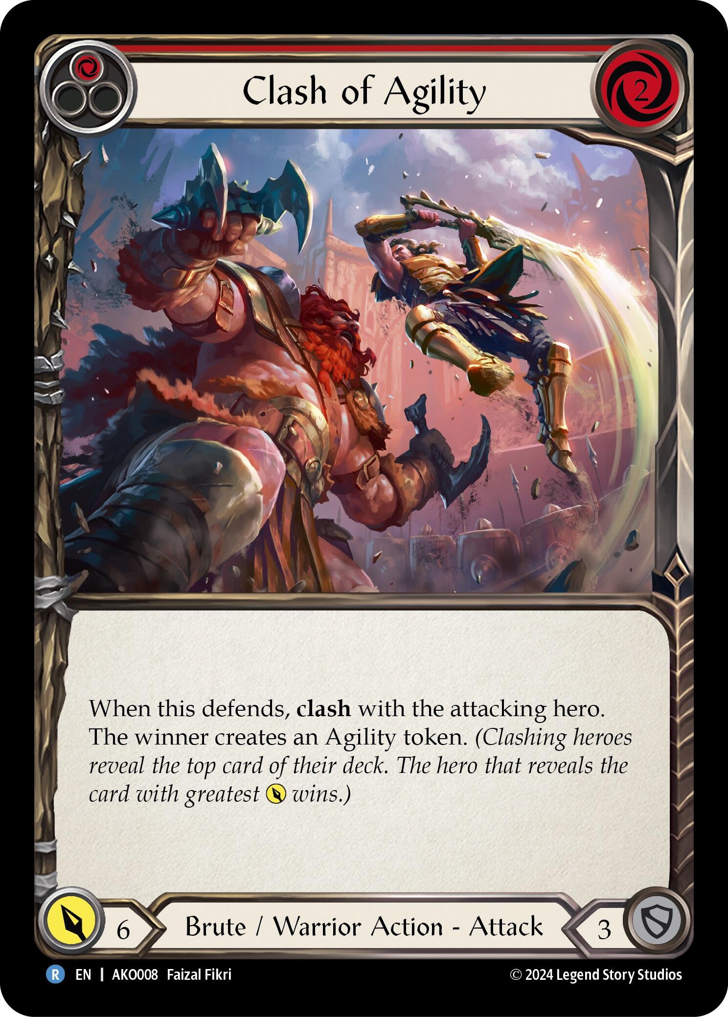 Clash of Agility (Red) [AKO008] (Armory Deck: Kayo) | Good Games Modbury