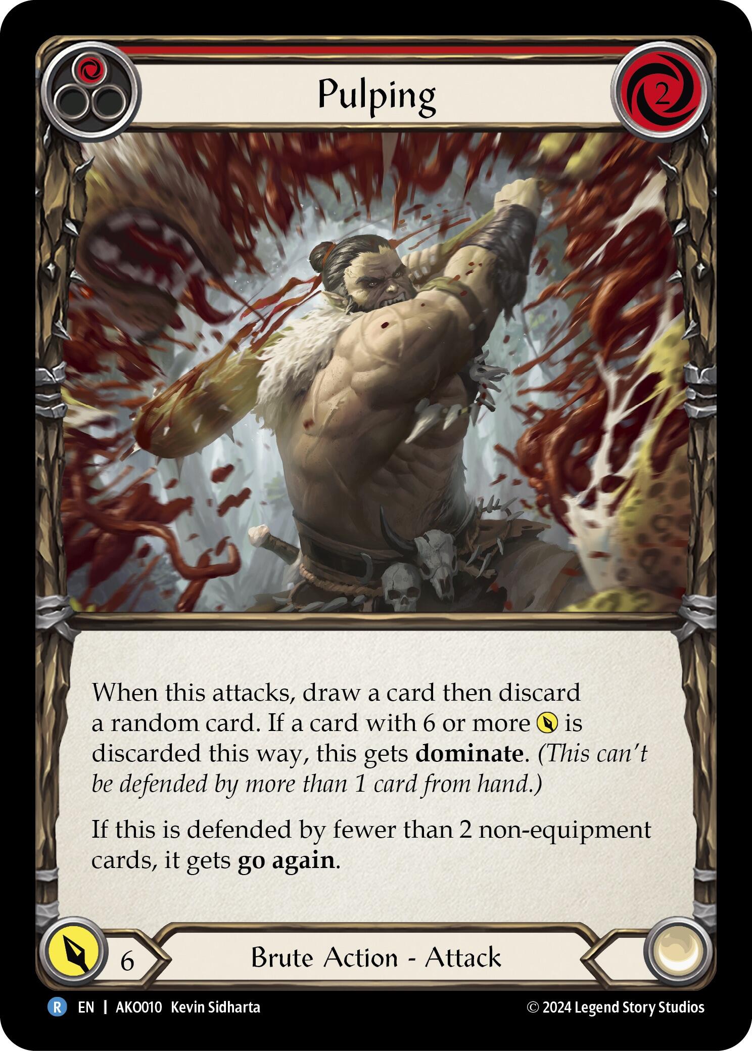 Pulping (Red) [AKO010] (Armory Deck: Kayo) | Good Games Modbury