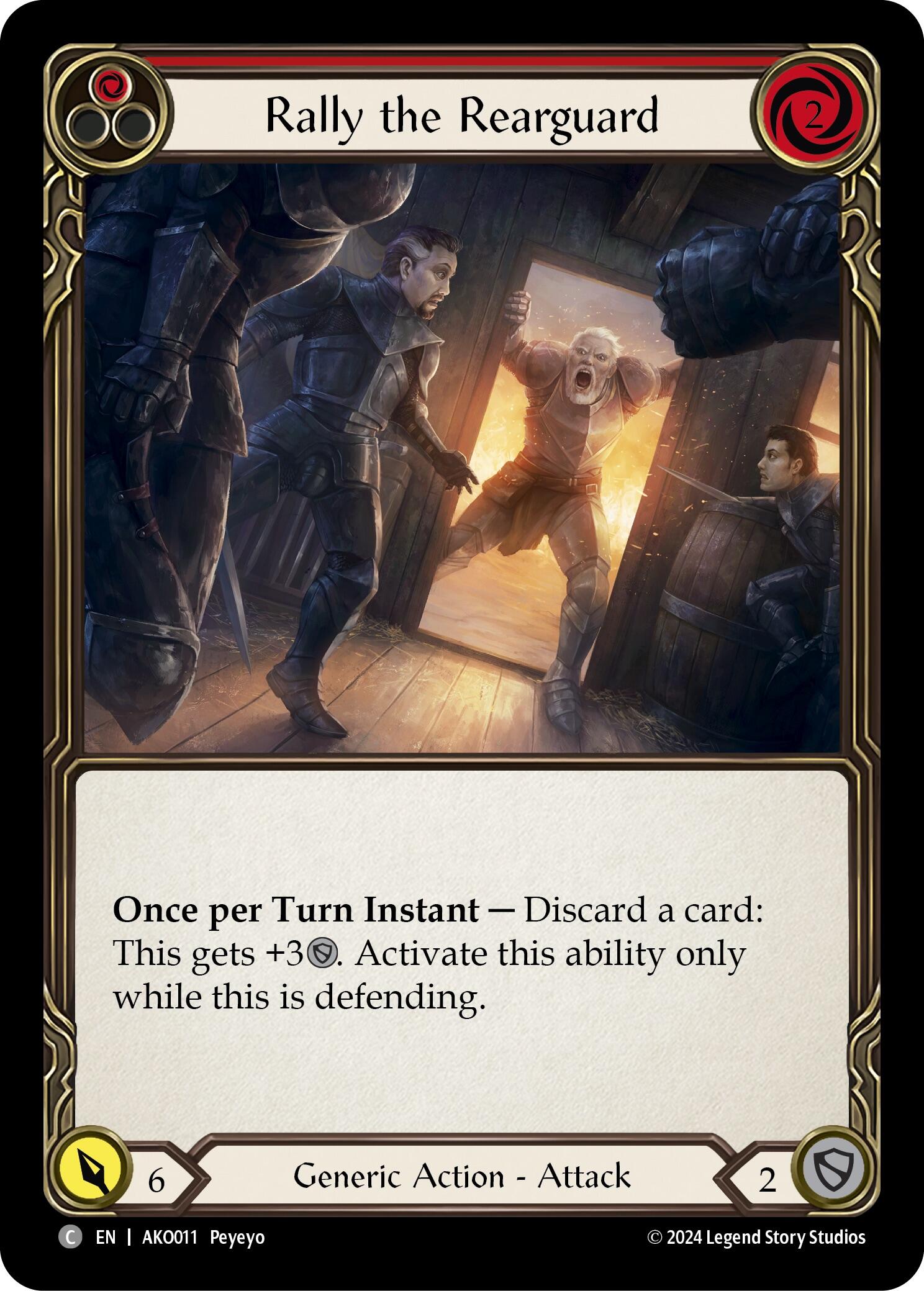 Rally the Rearguard (Red) [AKO011] (Armory Deck: Kayo) | Good Games Modbury