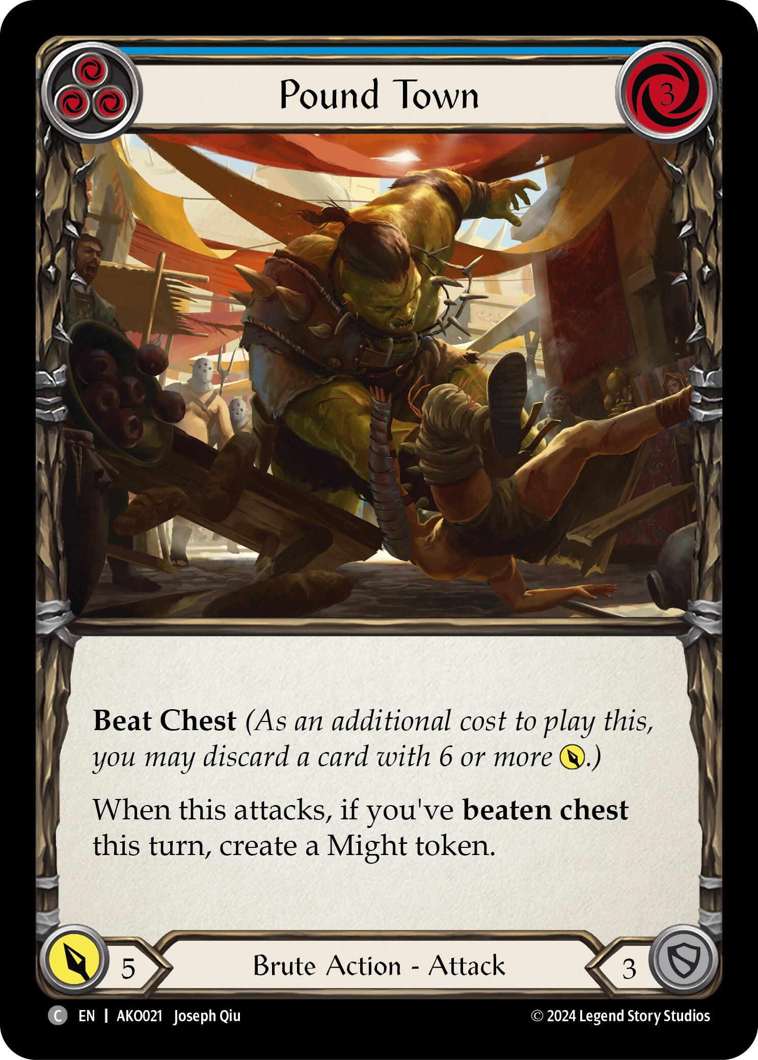 Pound Town (Blue) [AKO021] (Armory Deck: Kayo) | Good Games Modbury