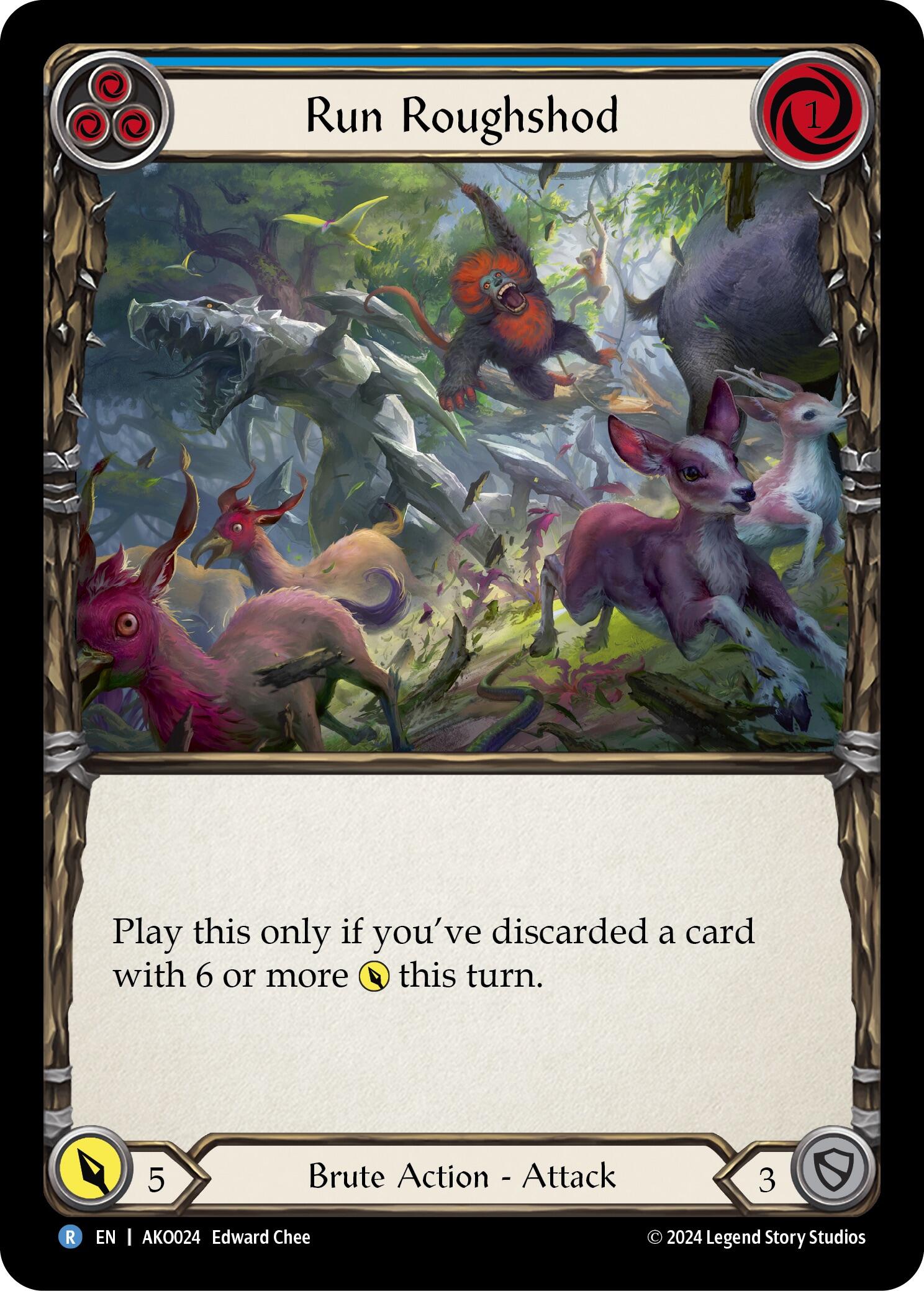 Run Roughshod [AKO024] (Armory Deck: Kayo)  Rainbow Foil | Good Games Modbury