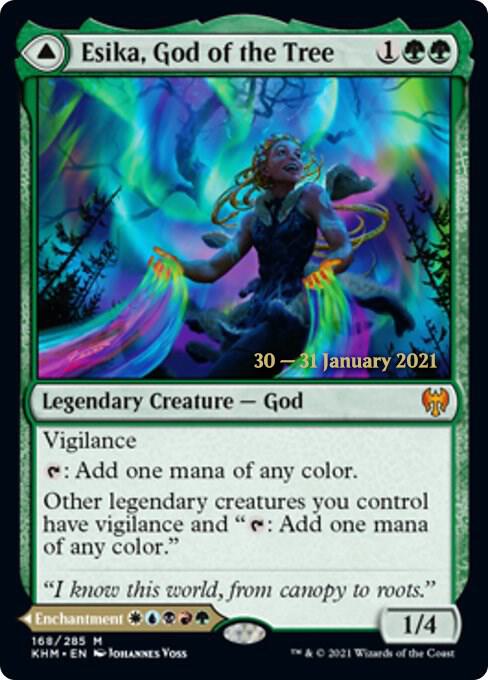 Esika God of the Tree 168s/1 (Prerelease Cards)  - Foil | Good Games Modbury