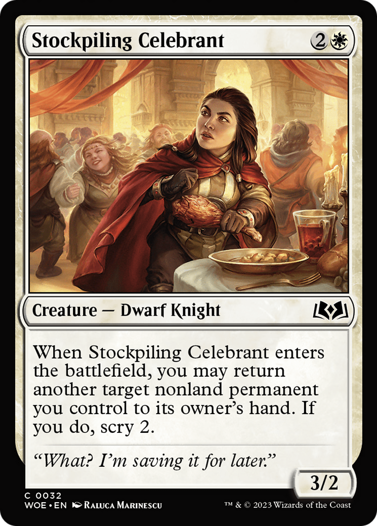 Stockpiling Celebrant [Wilds of Eldraine] | Good Games Modbury