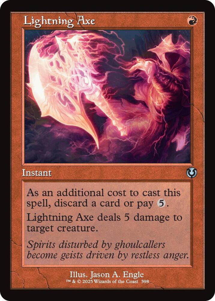 Lightning Axe 398/287 (Innistrad Remastered)  - Retro Foil | Good Games Modbury