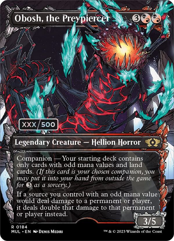 Obosh, the Preypiercer Serialized 184z/65 (March of the Machine: Multiverse Legends)  - Double Rainbow Foil | Good Games Modbury