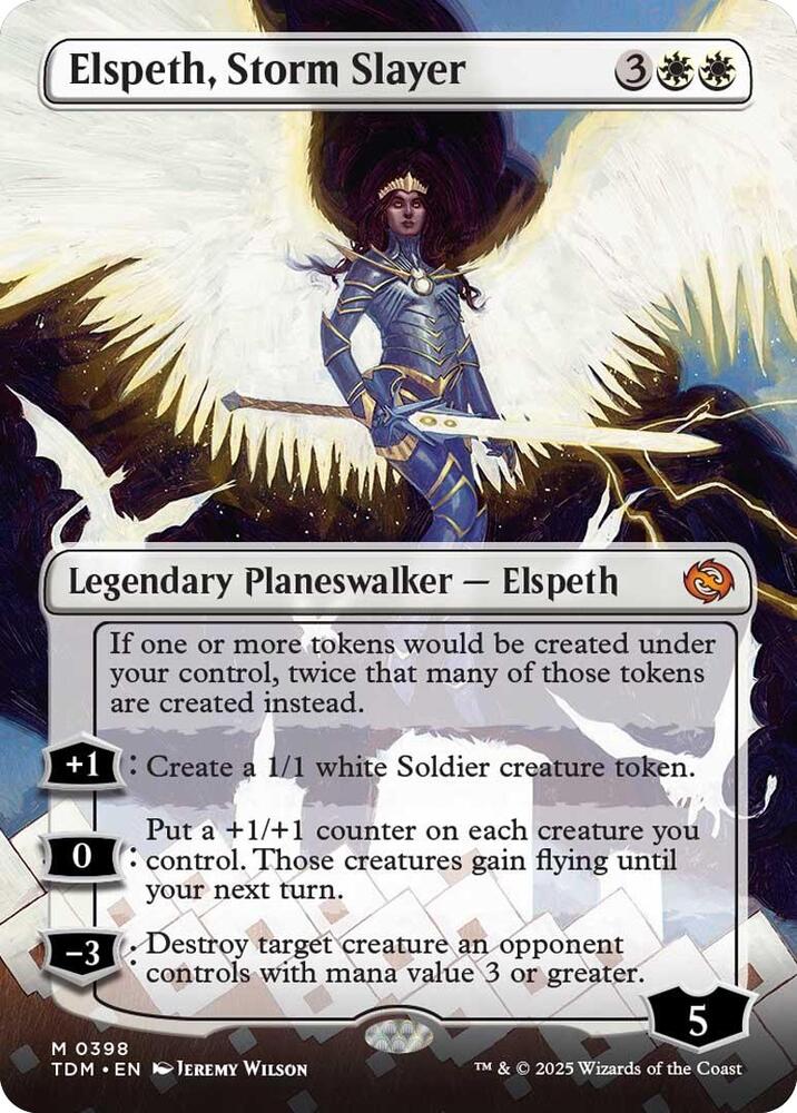 Elspeth, Storm Slayer 398/291 (Tarkir: Dragonstorm)  - Borderless | Good Games Modbury