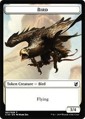 Bird (001) // Sculpture Double-Sided Token [Commander 2019 Tokens] | Good Games Modbury