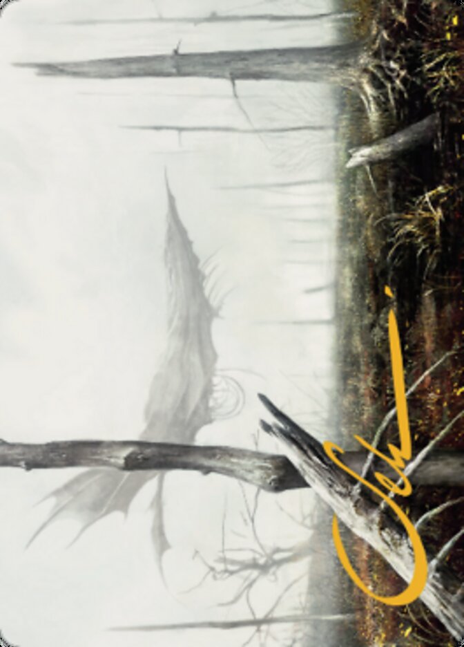Swamp Art Card (Gold-Stamped Signature) [Dominaria United Art Series] | Good Games Modbury