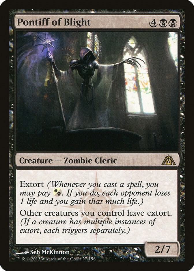 Pontiff of Blight 27/156 (Dragon's Maze)  - Foil | Good Games Modbury