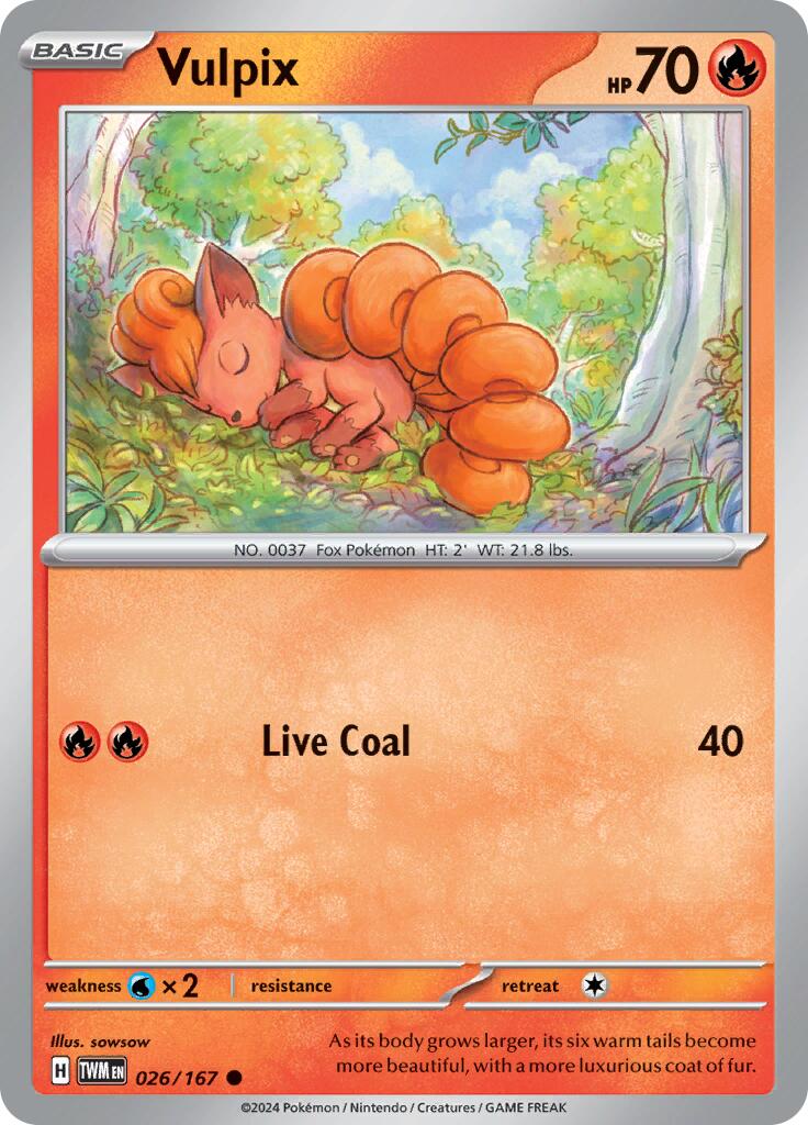 Vulpix (026/167) [Scarlet & Violet: Twilight Masquerade] | Good Games Modbury