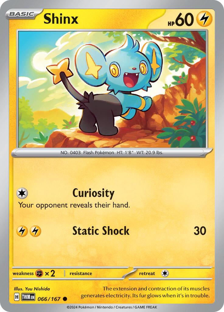 Shinx (066/167) [Scarlet & Violet: Twilight Masquerade] | Good Games Modbury