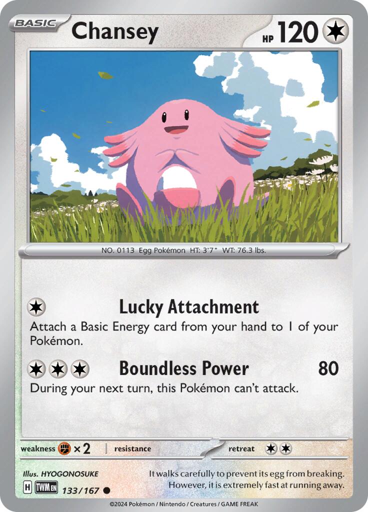 Chansey (133/167) [Scarlet & Violet: Twilight Masquerade] | Good Games Modbury