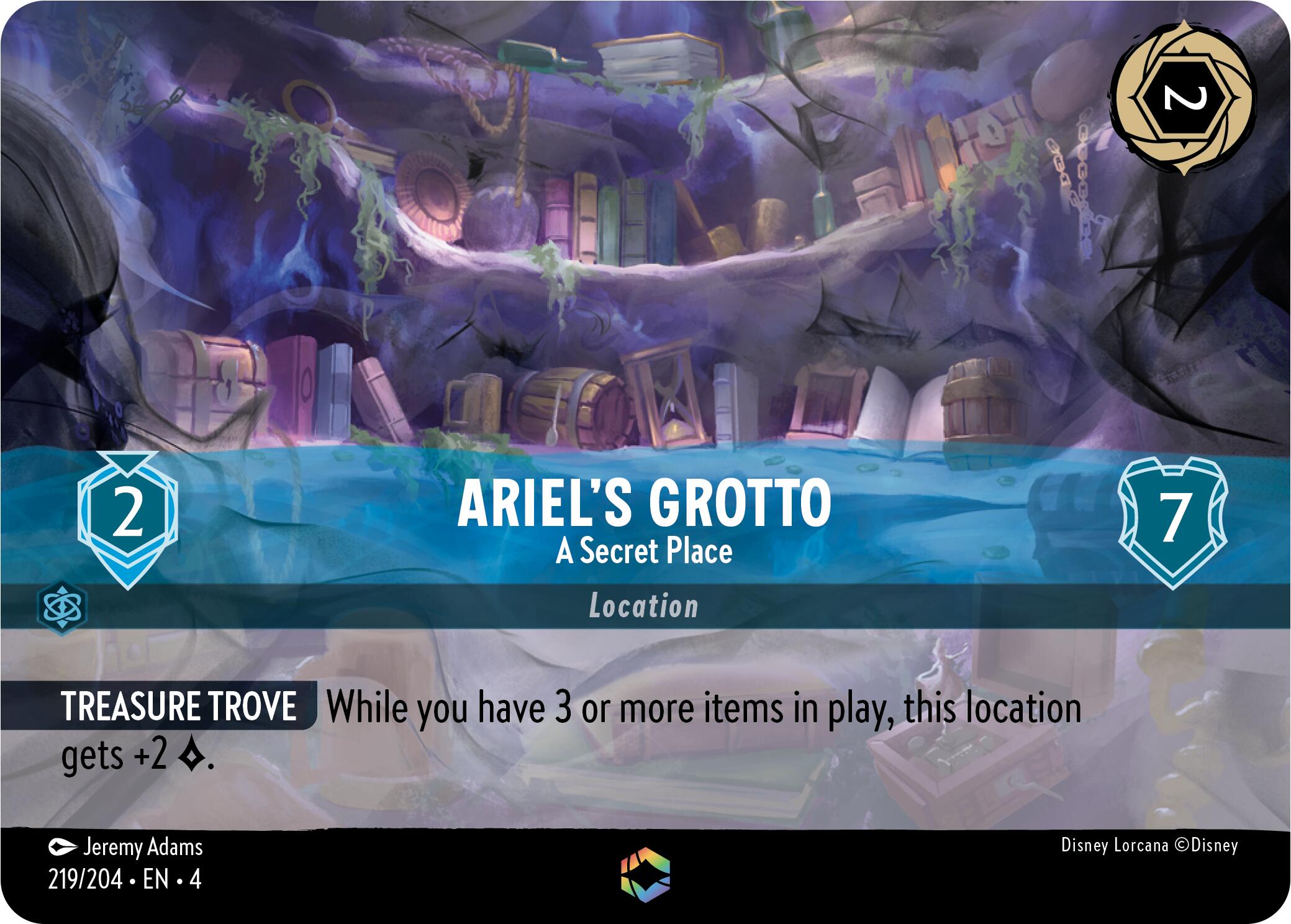 Ariel's Grotto - A Secret Place (Enchanted) (219/204) [Ursula's Return] | Good Games Modbury