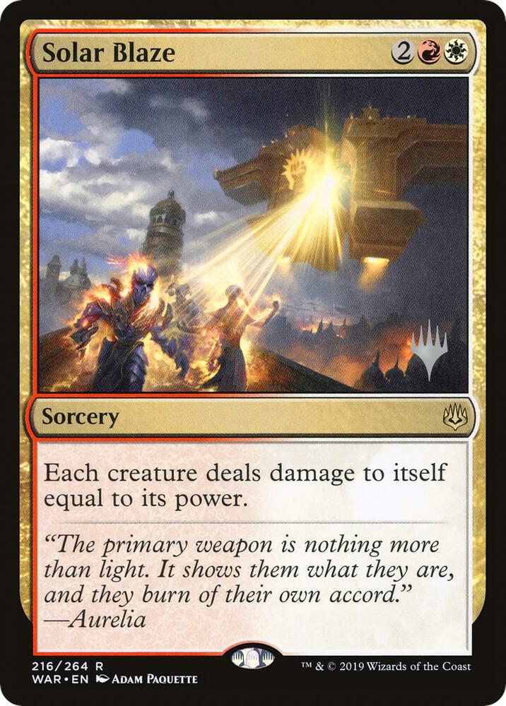Solar Blaze 216 (Promo Pack: Throne of Eldraine)  | Good Games Modbury