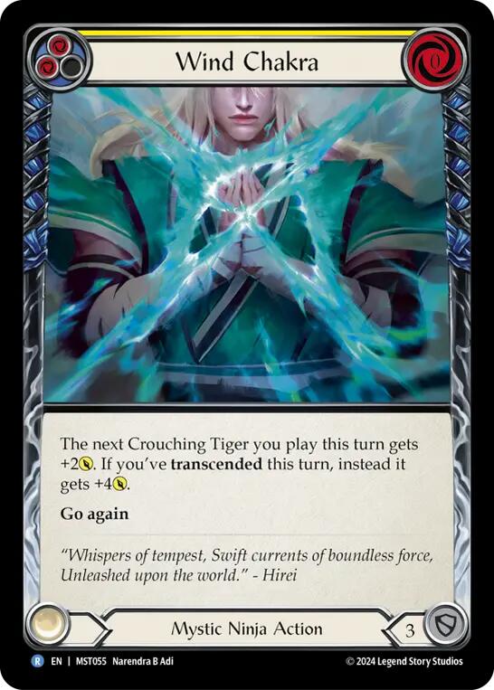 Wind Chakra (Yellow) [MST055] (Part the Mistveil)  Rainbow Foil | Good Games Modbury