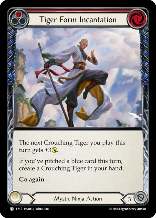 Tiger Form Incantation (Red) [MST063] (Part the Mistveil) | Good Games Modbury