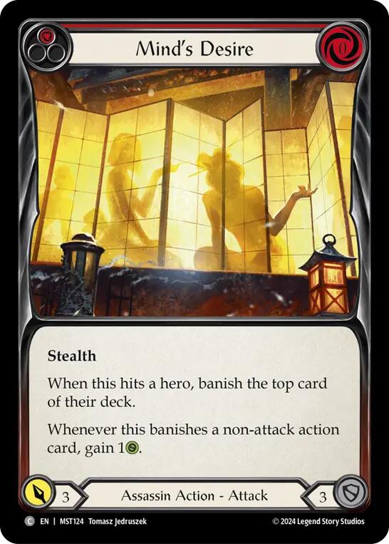 Mind's Desire (Red) [MST124] (Part the Mistveil)  Rainbow Foil | Good Games Modbury