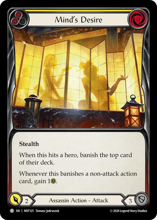Mind's Desire (Yellow) [MST125] (Part the Mistveil) | Good Games Modbury