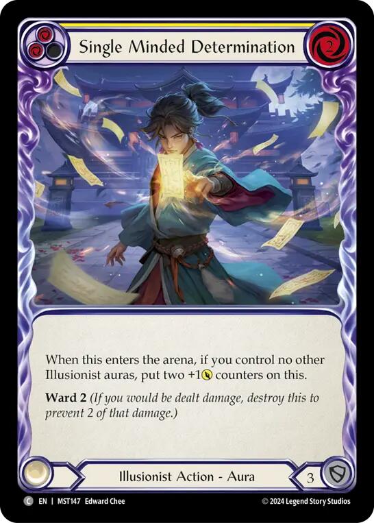 Single Minded Determination (Yellow) [MST147] (Part the Mistveil) | Good Games Modbury