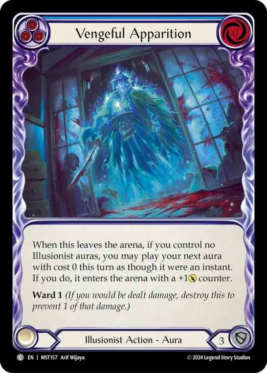 Vengeful Apparition (Blue) [MST157] (Part the Mistveil) | Good Games Modbury