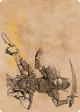 Lae'zel, Vlaakith's Champion Art Card (Gold-Stamped Signature) [Commander Legends: Battle for Baldur's Gate Art Series] | Good Games Modbury