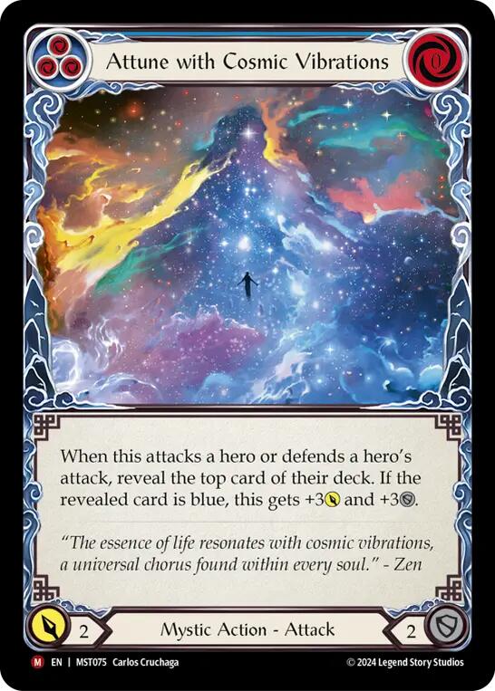 Attune with Cosmic Vibrations [MST075] (Part the Mistveil)  Rainbow Foil | Good Games Modbury