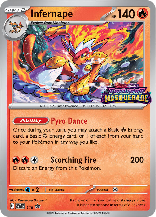 Infernape (116) [Scarlet & Violet: Black Star Promos] | Good Games Modbury