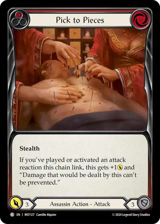 Pick to Pieces (Red) [MST127] (Part the Mistveil)  Rainbow Foil | Good Games Modbury