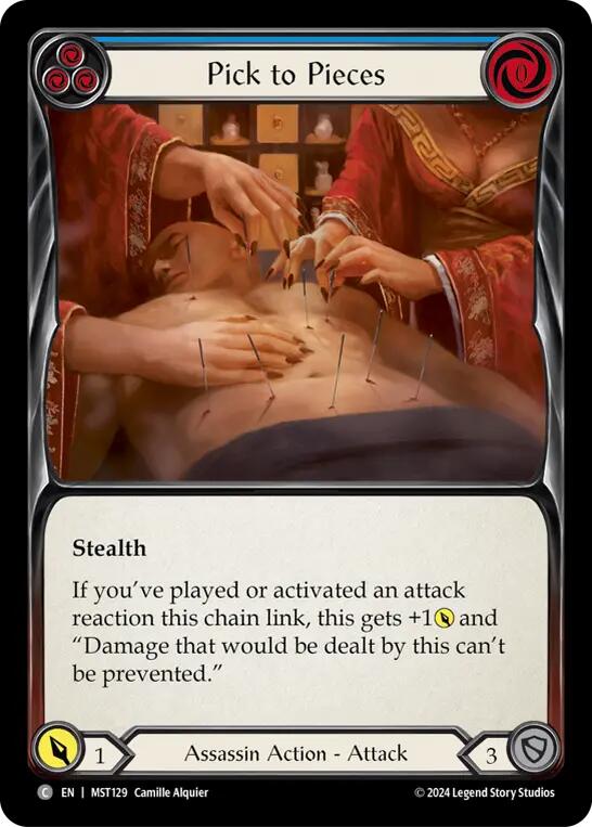 Pick to Pieces (Blue) [MST129] (Part the Mistveil)  Rainbow Foil | Good Games Modbury