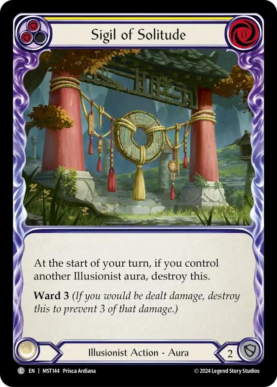 Sigil of Solitude (Yellow) [MST144] (Part the Mistveil) | Good Games Modbury