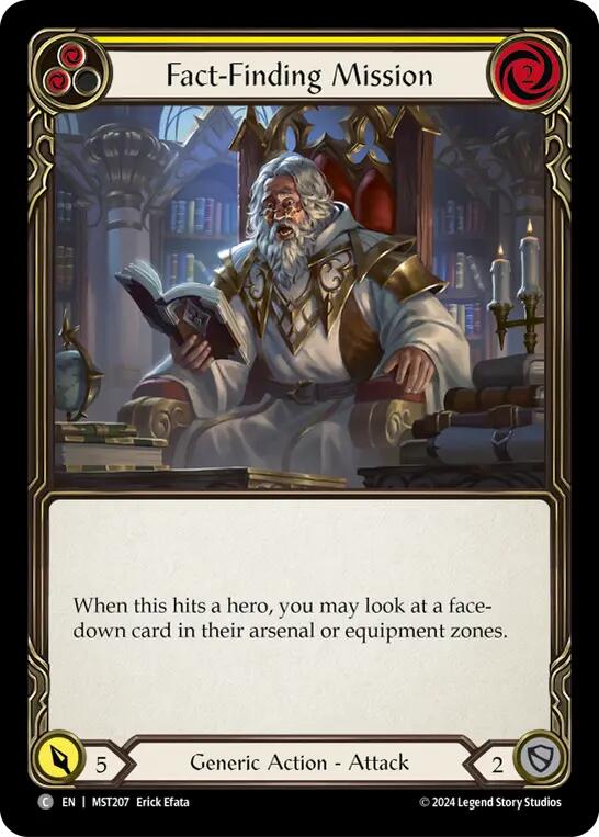 Fact-Finding Mission (Yellow) [MST207] (Part the Mistveil)  Rainbow Foil | Good Games Modbury