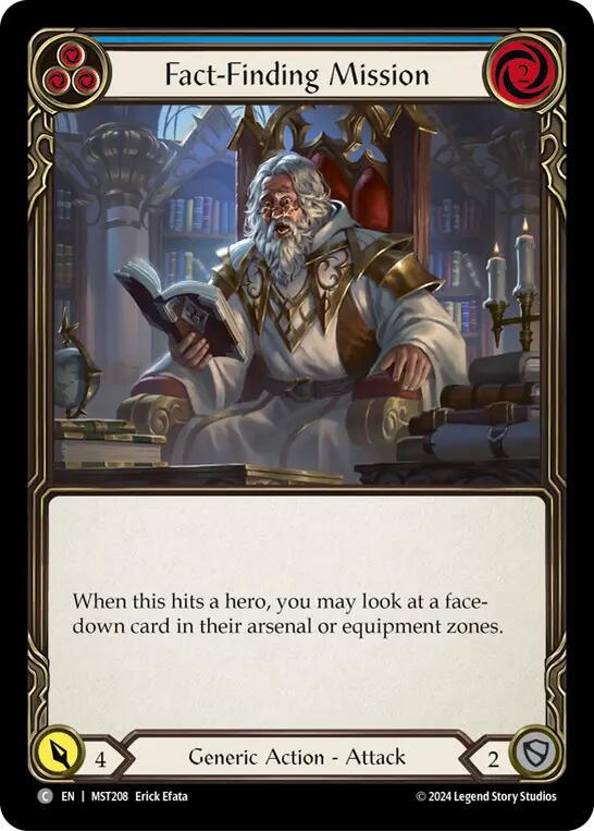 Fact-Finding Mission (Blue) [MST208] (Part the Mistveil)  Rainbow Foil | Good Games Modbury