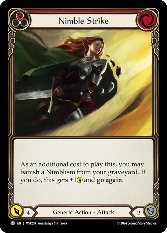 Nimble Strike (Red) [MST209] (Part the Mistveil) | Good Games Modbury