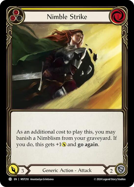 Nimble Strike (Yellow) [MST210] (Part the Mistveil) | Good Games Modbury