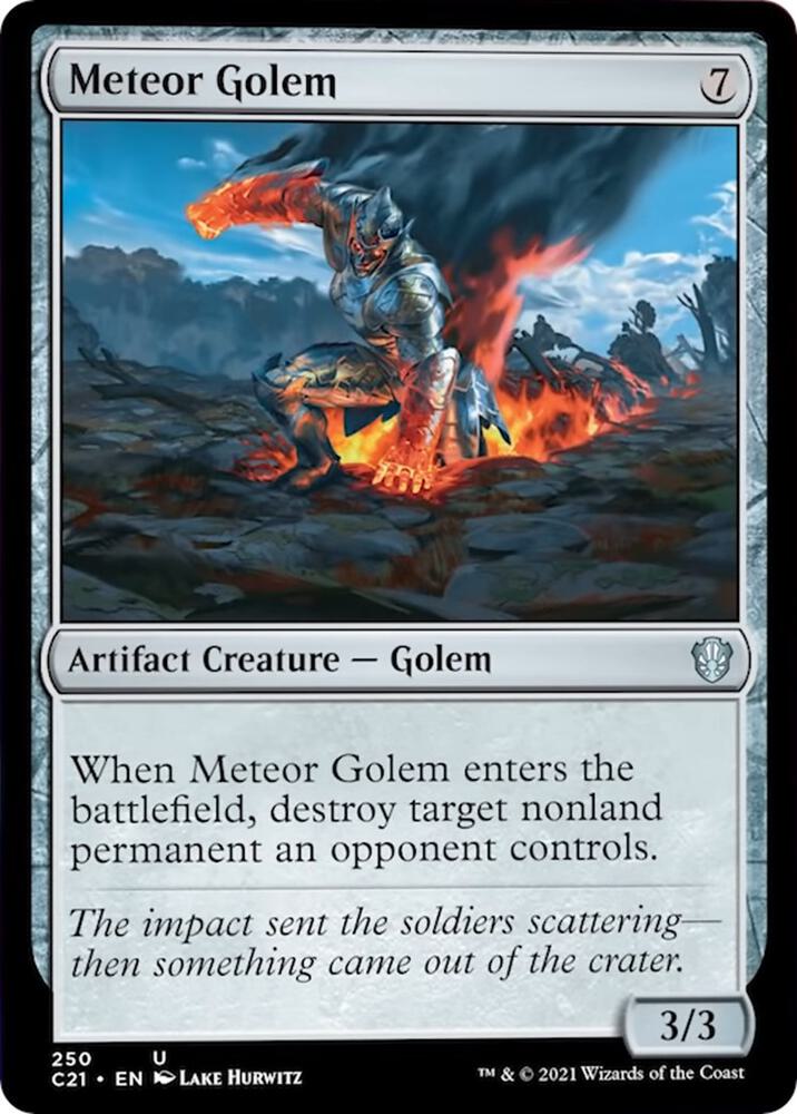 Meteor Golem 250/81 (Commander 2021)  | Good Games Modbury