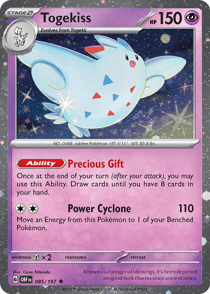 Togekiss (085/197) (Cosmos Holo) [Scarlet & Violet: Obsidian Flames] | Good Games Modbury