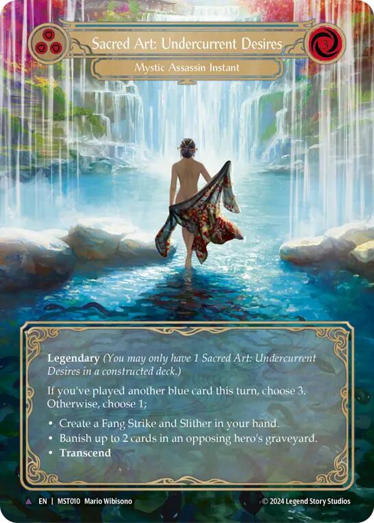 Sacred Art: Undercurrent Desires [MST010] (Part the Mistveil)  Cold Foil | Good Games Modbury