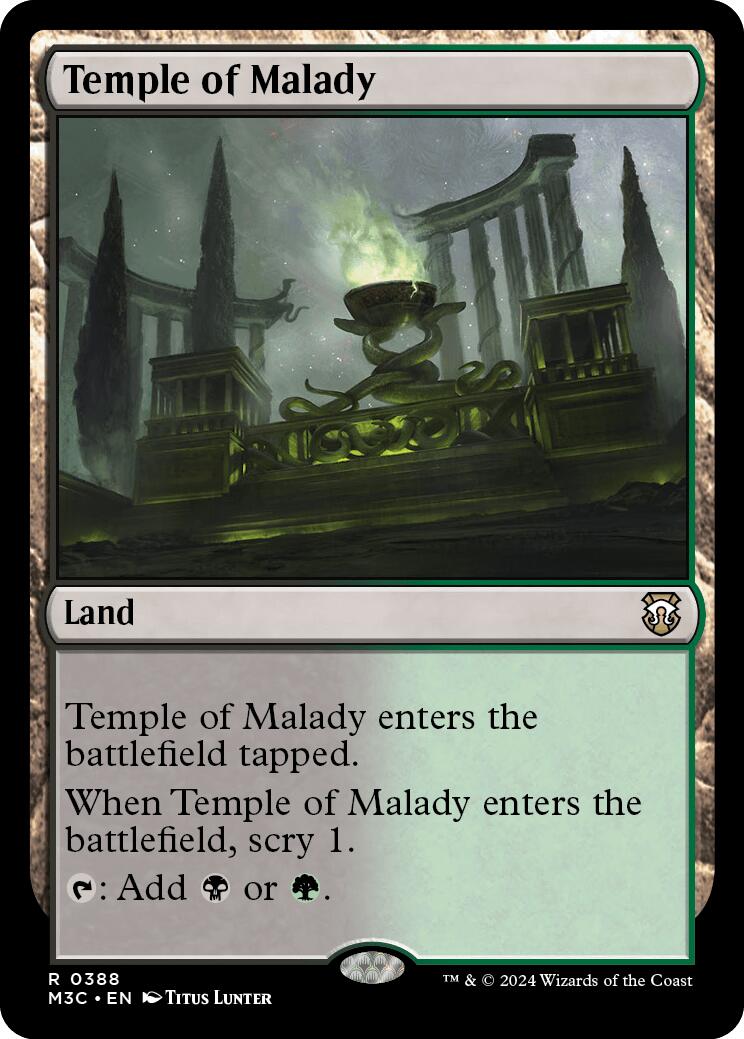 Temple of Malady [Modern Horizons 3 Commander] | Good Games Modbury