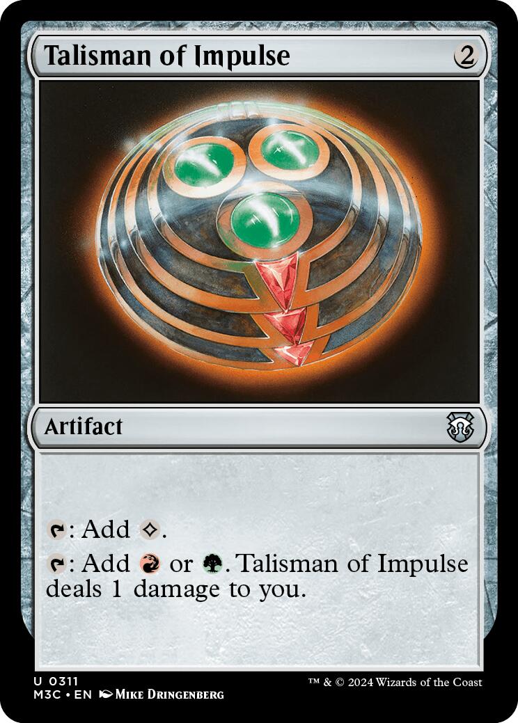 Talisman of Impulse [Modern Horizons 3 Commander] | Good Games Modbury