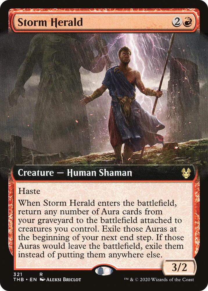 Storm Herald 321/254 (Theros Beyond Death)  - Extended Art | Good Games Modbury