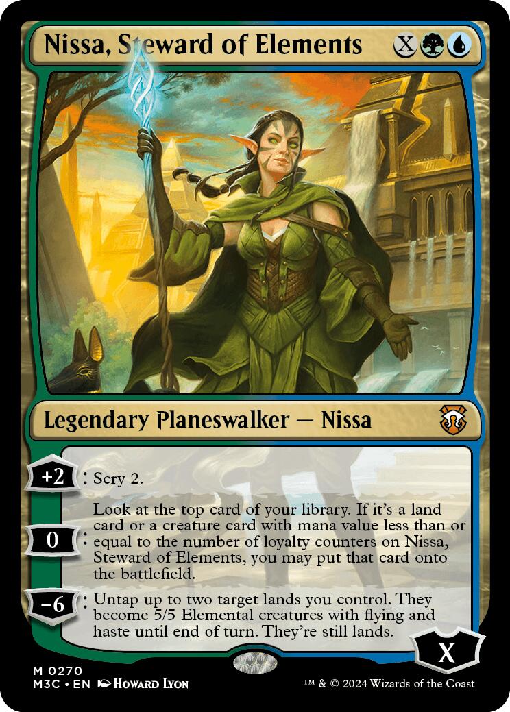 Nissa, Steward of Elements [Modern Horizons 3 Commander] | Good Games Modbury