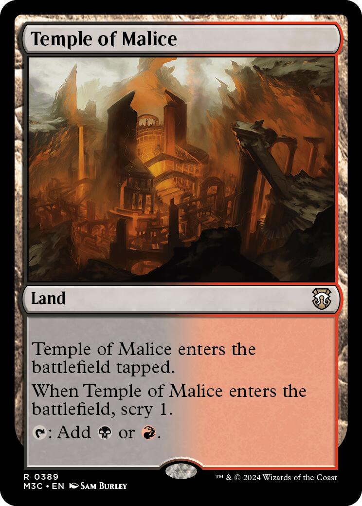 Temple of Malice [Modern Horizons 3 Commander] | Good Games Modbury