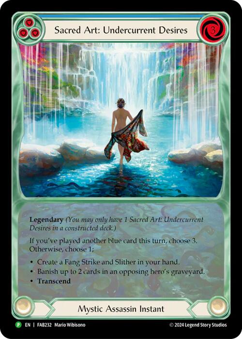 Sacred Art: Undercurrent Desires [FAB232] (Promo)  Rainbow Foil | Good Games Modbury