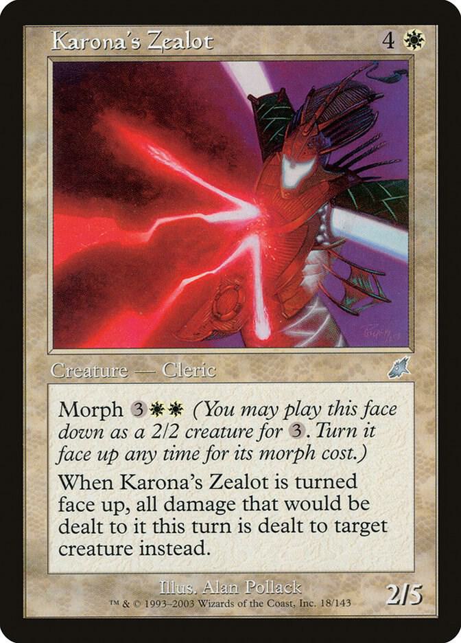 Karona's Zealot 18 (Scourge)  - Foil | Good Games Modbury